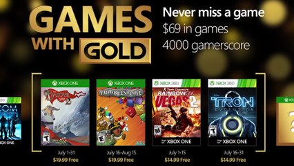 FREE XBOX GAMES with GOLD (July 2016)