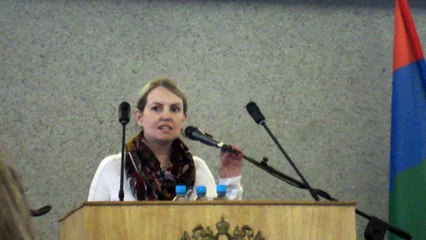 Выступление депутата Ольги Залецкой против повышения этажности здания на Левашовском бульваре