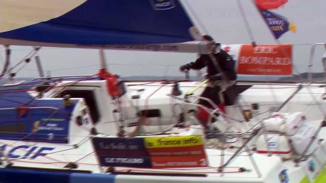 Solitaire Bompard Le Figaro - Arrivée Y. Richomme (Skipper MACIF 2014)