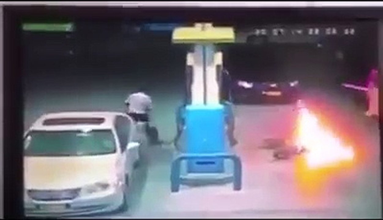 fire in patrol pump