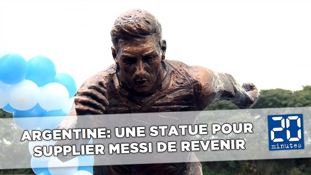 Lionel Messi: L'Argentine dévoile une statue du fottballeur pour le supplier de revenir