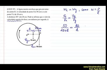 Movimento Circular Uniforme Exerccio resolvido 15