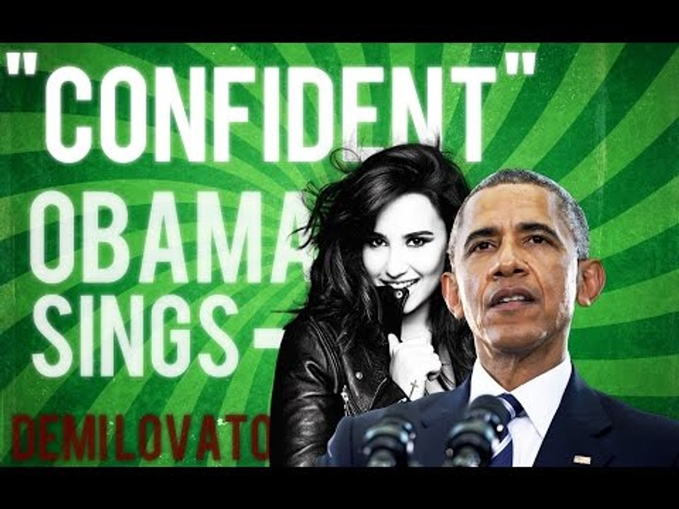 Obama sings "Confident" by Demi Lovato | HD