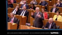 Jean-Claude Juncker s'emmêle les pinceaux : 