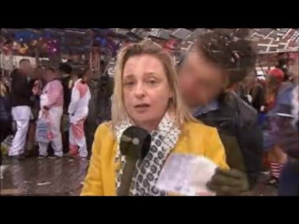 In Cologne, reporter groped while covering Carnival on live television [FOOTAGE]