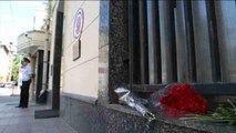 Flores en recuerdo a las víctimas del atentado en la embajada turca en Moscú