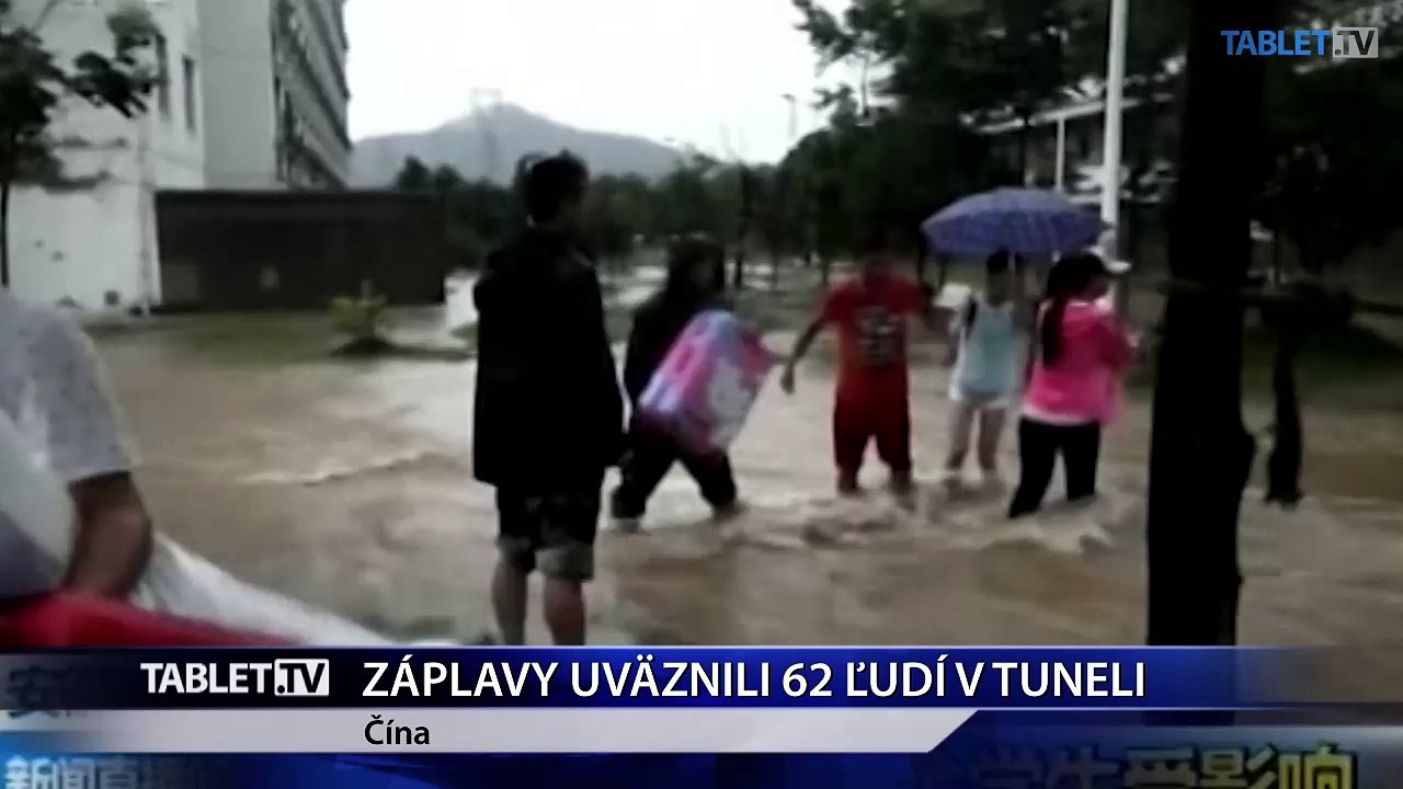 Záplavy v Číne uväznili v tuneli desiatky ľudí