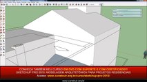 Curso SketchUp Básico Gratuito 19/40: Modelagem de telhados com 2 águas
