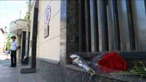 Flores en recuerdo a las víctimas del atentado en la embajada turca en Moscú_