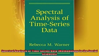 FREE PDF  Spectral Analysis of TimeSeries Data Methodology in the Social Sciences  FREE BOOOK ONLINE