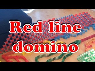 Intricate Domino Stack Gets Toppled