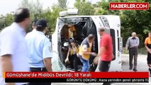 Gümüşhane'de Midibüs Devrildi: 18 Yaralı