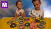 Челлендж Пончик Донатс кислый солёный или чесночные и Токсические конфеты Toxic Waste в подарок от Кати и Макса 2016