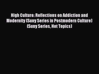 Read High Culture: Reflections on Addiction and Modernity (Suny Series in Postmodern Culture)