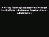 Download Protecting Your Company's Intellectual Property: A Practical Guide to Trademarks Copyrights