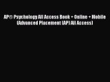 Read APÂ® Psychology All Access Book   Online   Mobile (Advanced Placement (AP) All Access)