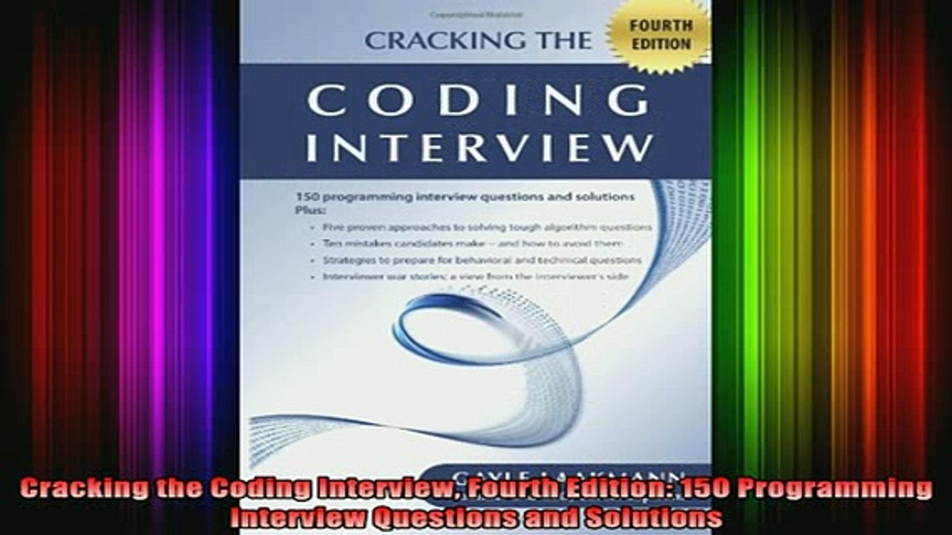 READ book  Cracking the Coding Interview Fourth Edition 150 Programming Interview Questions and Full