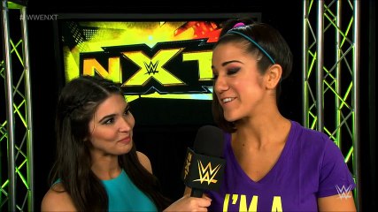 Cathy Kelley, Bayley and Alexa Bliss Backstage Segment