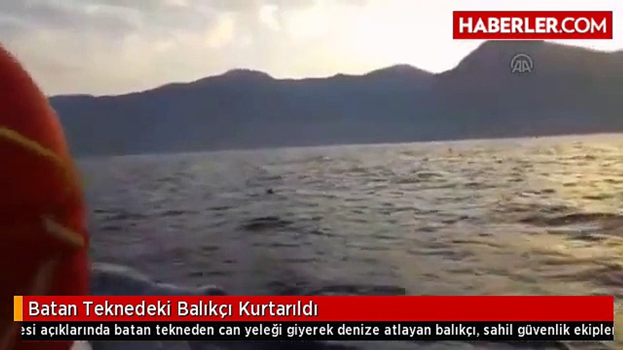 Batan Teknedeki Balıkçı Kurtarıldı