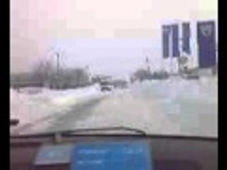 Road CLosed in Romania because of snow