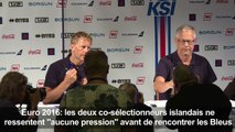 Euro 2016: Aucune pression pour les sélectionneurs islandais