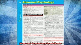 EBOOK ONLINE  Abnormal Psychology SparkCharts  BOOK ONLINE