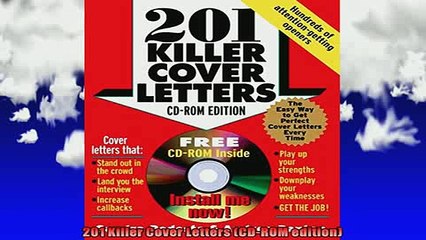 READ book  201 Killer Cover Letters CDROM edition Full Free