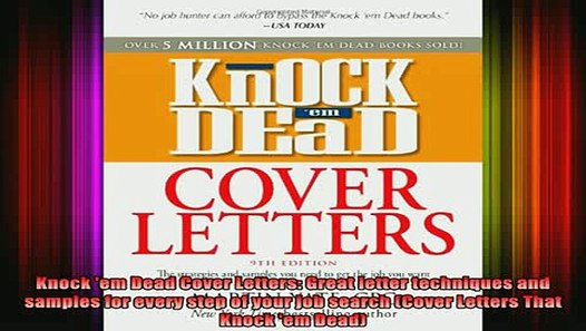 Free Full PDF Downlaod Knock em Dead Cover Letters Great ...