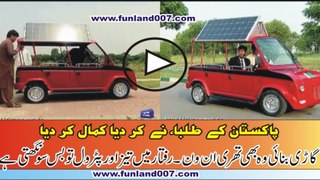 Solar Car made by Pakistani Students
