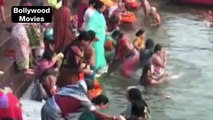 Holy sensation on the bank of river Varanasi Ganges