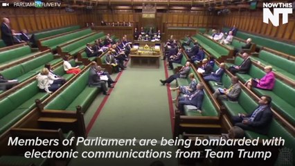 Donald Trump Keeps Asking British MPs for Money