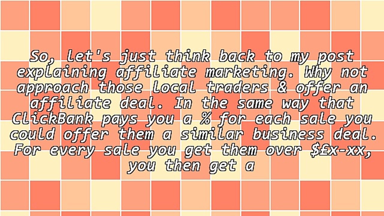 Ideas To Make Money From Home - Utilise Your Local Town