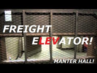 Epic motor!  1978 Dover hydraulic freight elevator at Manter Hall UNL