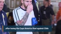 Lionel Messi retires from international football after Copa America loss