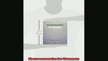 Popular book  Macroeconomics for Managers
