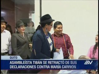 María José Carrión desiste de presentar demanda en contra de Lourdes Tibán