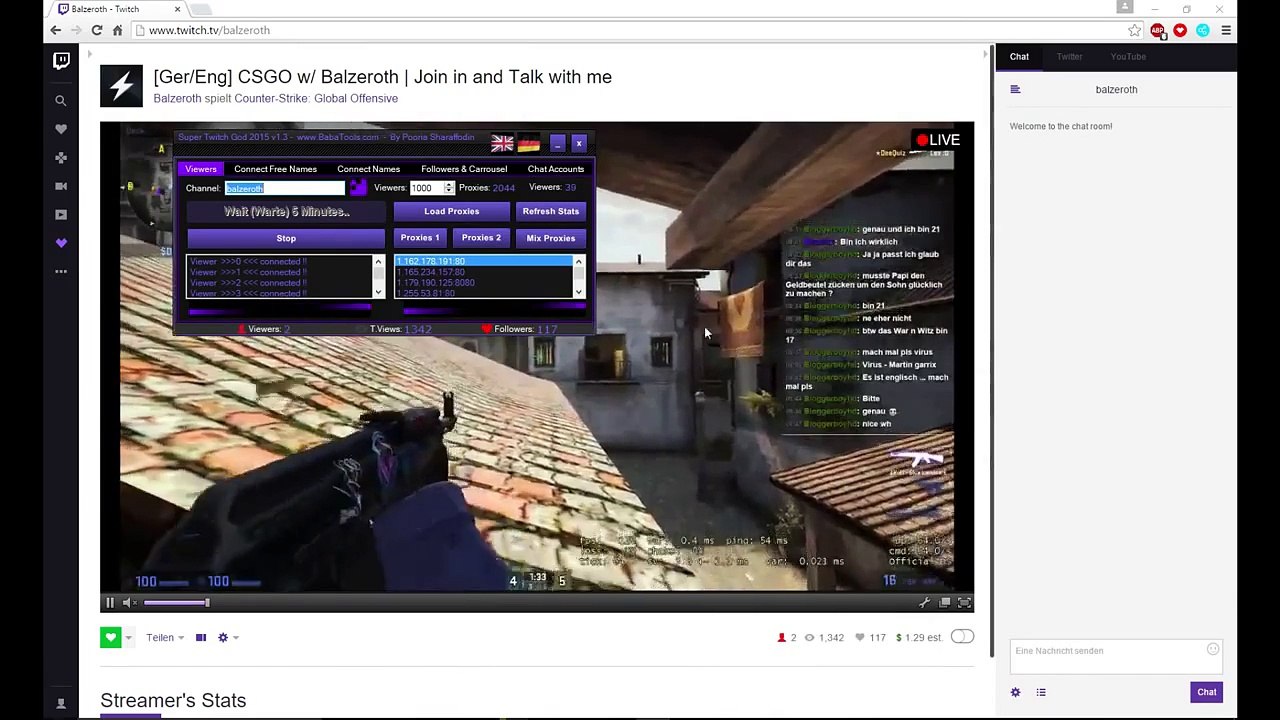 How much does a 1k viewer make on Twitch?