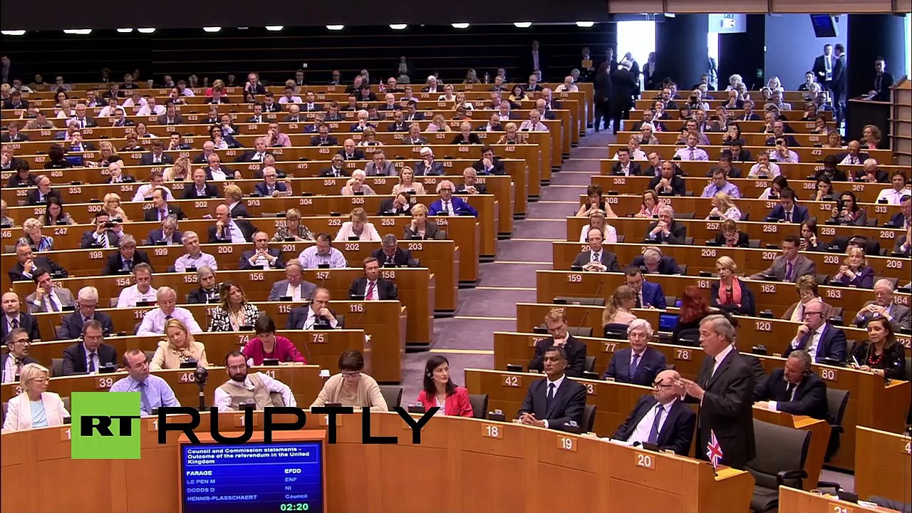 Nigel Farage speaks to the European Parliament After Brexit - FULL SPEECH