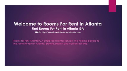 Rooms For Rent Atlanta