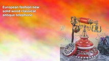 European fashion new solid wood classical antique telephone