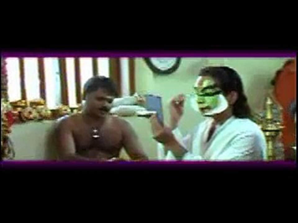 Mizhikal Sakshi - "Manjutharasree" - Kathakali preparation scene