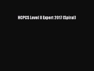Download HCPCS Level II Expert 2017 (Spiral) PDF Free