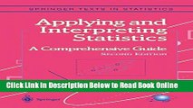 Read Applying and Interpreting Statistics: A Comprehensive Guide (Springer Texts in Statistics)