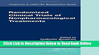 Read Randomized Clinical Trials of Nonpharmacological Treatments (Chapman   Hall/CRC Biostatistics