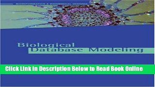 Read Biological Database Modeling  Ebook Free