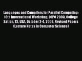 [PDF] Languages and Compilers for Parallel Computing: 16th International Workshop LCPC 2003