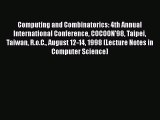 [PDF] Computing and Combinatorics: 4th Annual International Conference COCOON'98 Taipei Taiwan
