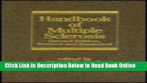 Read Handbook of Multiple Sclerosis: Neurological Disease and Therapy, Volume 43  Ebook Free