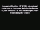 [PDF] Conceptual Modeling - ER '97: 16th International Conference on Conceptual Modeling Los