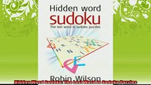 FREE DOWNLOAD  Hidden Word Sudoku The Last Word in Sudoku Puzzles  FREE BOOOK ONLINE